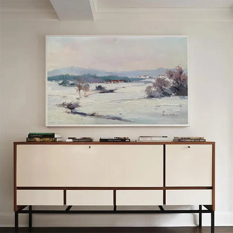 Winter Serenity by the Frozen River #CDFB00185