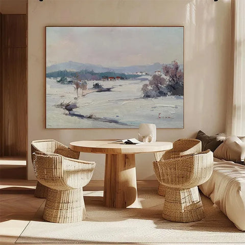 Winter Serenity by the Frozen River #CDFB00185