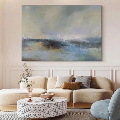 Moody Depths of Beige and Blue #CDFB00196