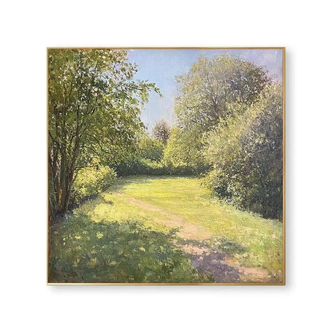 Serene Path Through Vibrant Woods #CDFB00212