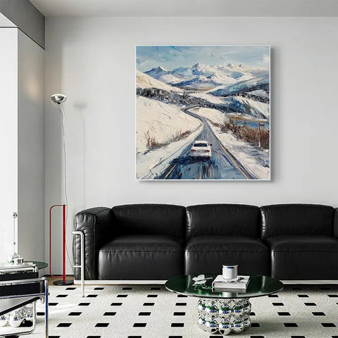 Snowy Serenade on the Mountain Road #CDFB00228