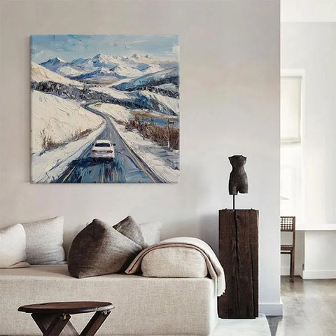 Snowy Serenade on the Mountain Road #CDFB00228