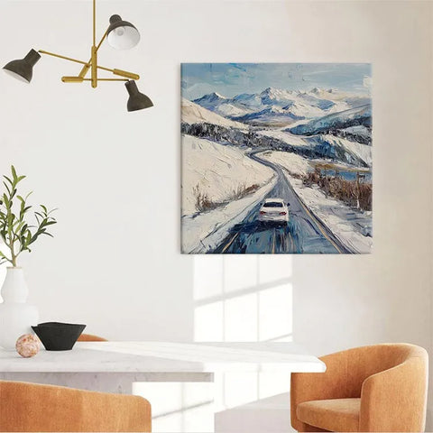 Snowy Serenade on the Mountain Road #CDFB00228