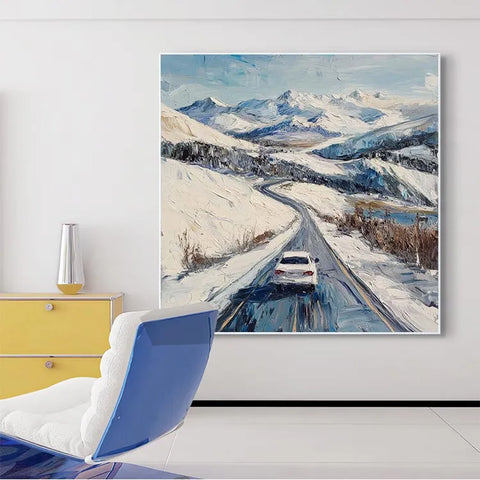 Snowy Serenade on the Mountain Road #CDFB00228