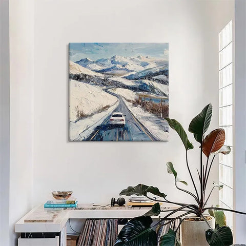 Snowy Serenade on the Mountain Road #CDFB00228