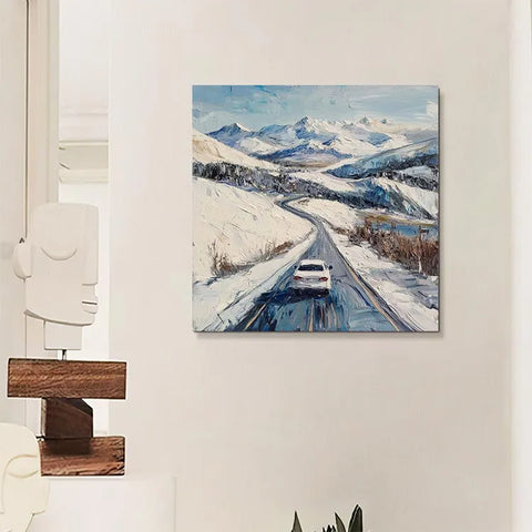 Snowy Serenade on the Mountain Road #CDFB00228