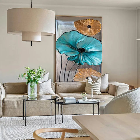 Turquoise Bloom Trio #CDFB00257