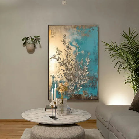 Silver Branches in Serene Blue #CDFB00259