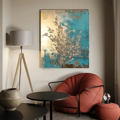 Silver Branches in Serene Blue #CDFB00259