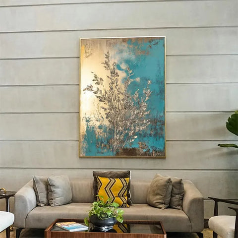 Silver Branches in Serene Blue #CDFB00259