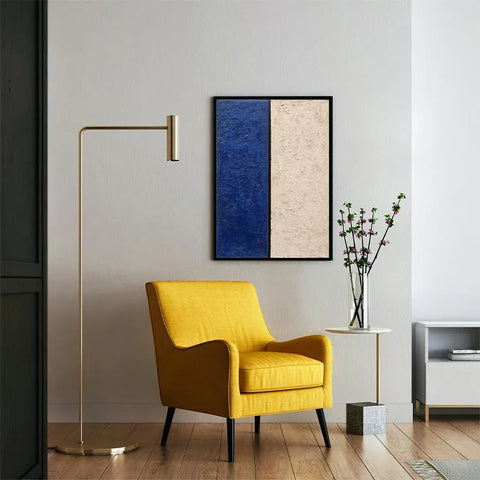 Fractured Harmony in Blue and Beige #CDFB00265