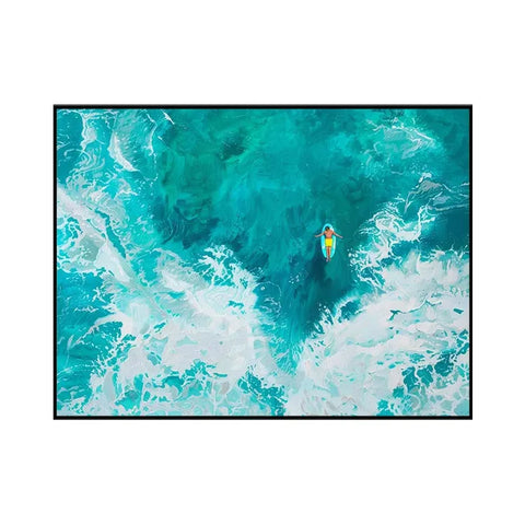 Turquoise Serenity: A Surfer's Harmony #CDFB00310