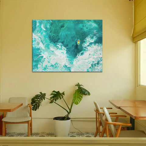 Turquoise Serenity: A Surfer's Harmony #CDFB00310