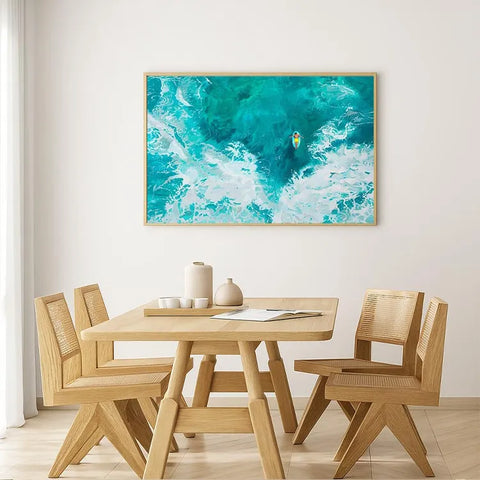 Turquoise Serenity: A Surfer's Harmony #CDFB00310