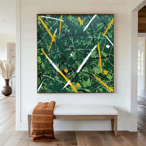 Emergent Chaos in Verdant Hues #CDFB00333