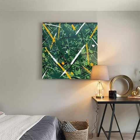 Emergent Chaos in Verdant Hues #CDFB00333