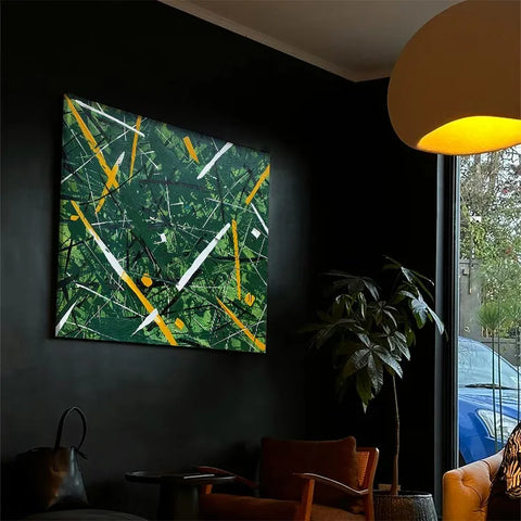 Emergent Chaos in Verdant Hues #CDFB00333