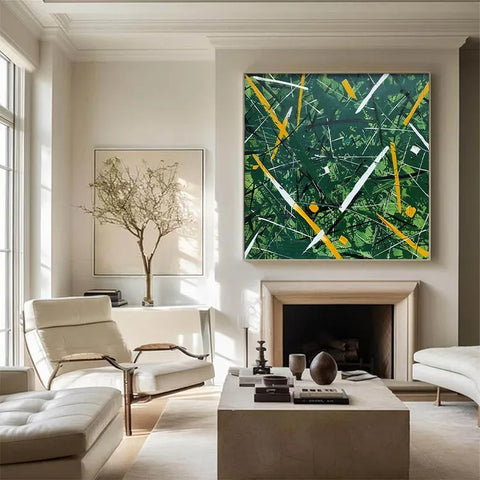 Emergent Chaos in Verdant Hues #CDFB00333