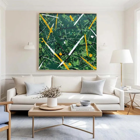 Emergent Chaos in Verdant Hues #CDFB00333