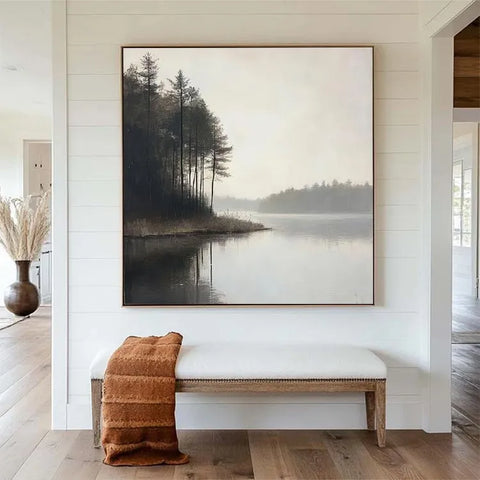 Tranquil Lakeside Reflection #CDFB00348