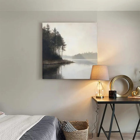 Tranquil Lakeside Reflection #CDFB00348