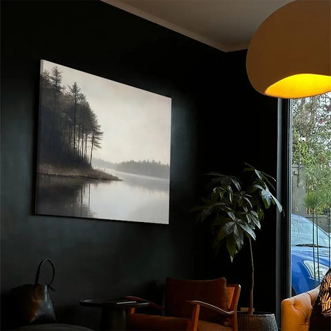 Tranquil Lakeside Reflection #CDFB00348