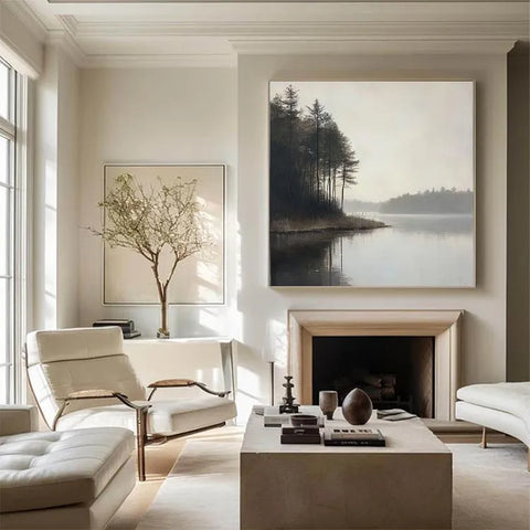 Tranquil Lakeside Reflection #CDFB00348