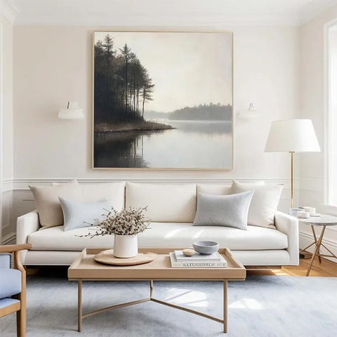 Tranquil Lakeside Reflection #CDFB00348