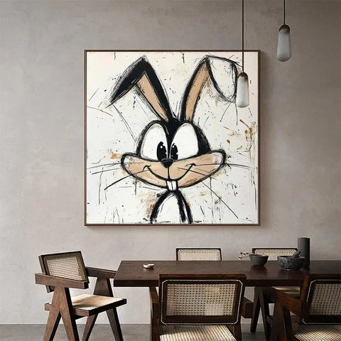 Joyful Bunny in Ink Splashes #CDFB00365