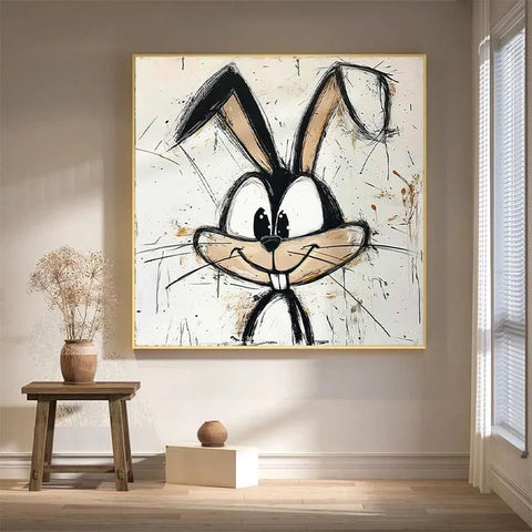 Joyful Bunny in Ink Splashes #CDFB00365