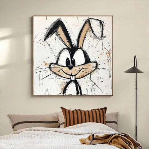 Joyful Bunny in Ink Splashes #CDFB00365