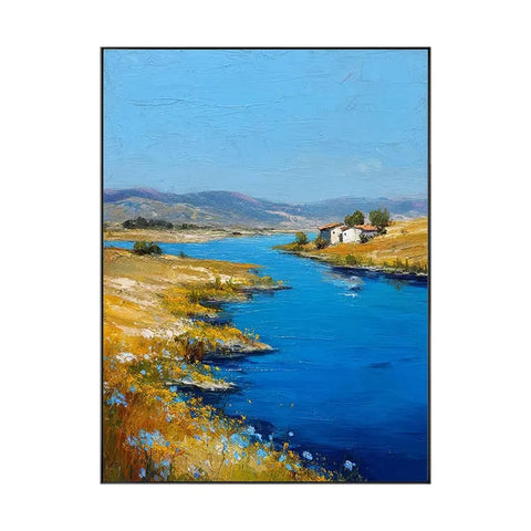 River Serenity Among Wildflowers #CDFB00378