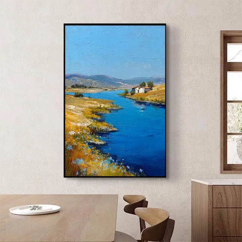 River Serenity Among Wildflowers #CDFB00378