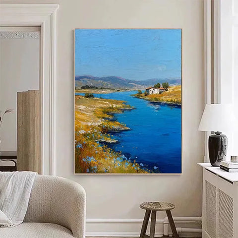 River Serenity Among Wildflowers #CDFB00378