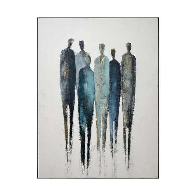 Serene Procession in Blue and Gold #CDFB00418