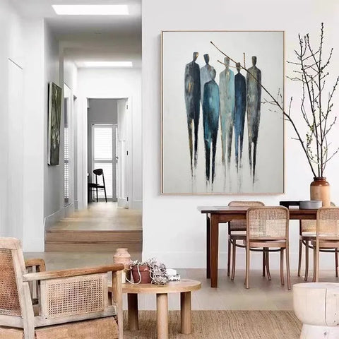 Serene Procession in Blue and Gold #CDFB00418