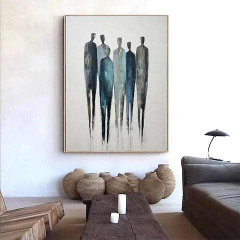 Serene Procession in Blue and Gold #CDFB00418