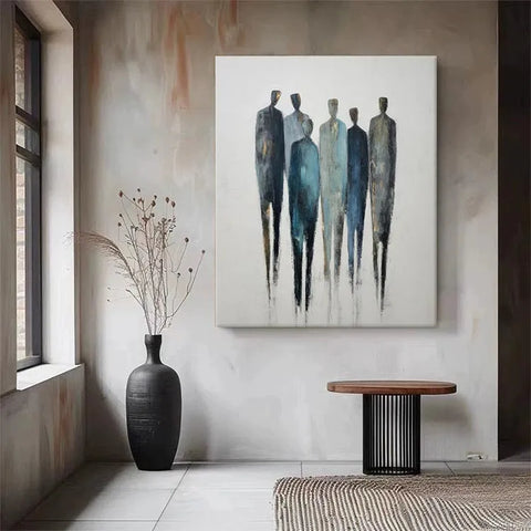 Serene Procession in Blue and Gold #CDFB00418