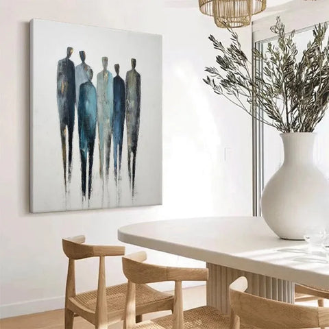 Serene Procession in Blue and Gold #CDFB00418