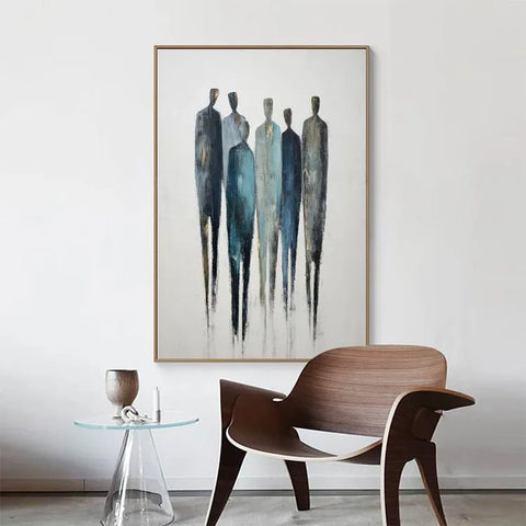 Serene Procession in Blue and Gold #CDFB00418