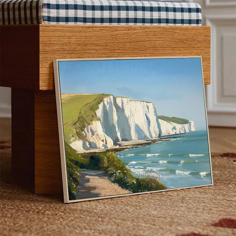 Cliffside Serenity by the Turquoise Sea #CDFB00455