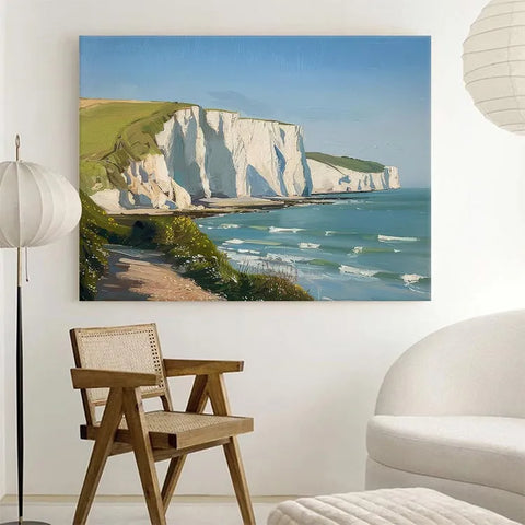 Cliffside Serenity by the Turquoise Sea #CDFB00455