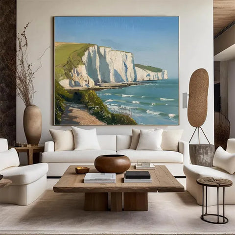 Cliffside Serenity by the Turquoise Sea #CDFB00455