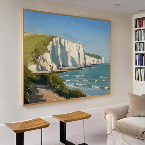 Cliffside Serenity by the Turquoise Sea #CDFB00455