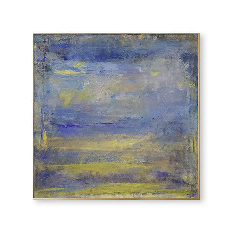 Serene Brushstrokes of Blue and Gold #CDFB00504