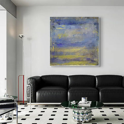 Serene Brushstrokes of Blue and Gold #CDFB00504