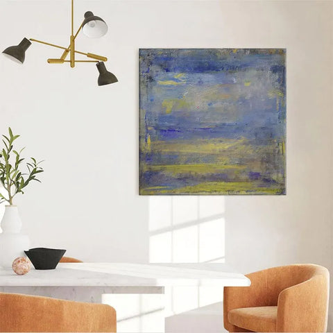 Serene Brushstrokes of Blue and Gold #CDFB00504