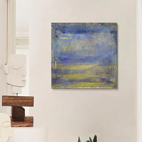 Serene Brushstrokes of Blue and Gold #CDFB00504