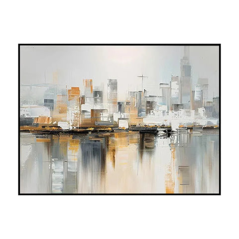 Serene Gridscape Reflection #CDFB00589