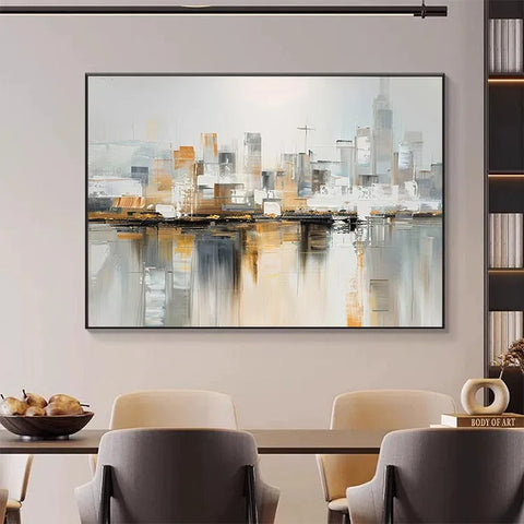 Serene Gridscape Reflection #CDFB00589